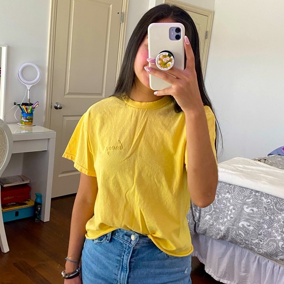 Brandy Melville Honey Yellow Shirt - Picture 1 of 5